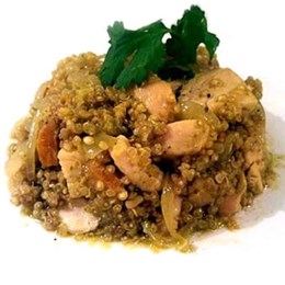Recette NutriSimple Quinoa au poulet et pesto