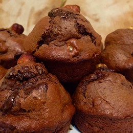 Recette NutriSimple Muffins aux haricots rouges, noisettes et chocolat noir