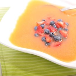 Recette NutriSimple Soupe fruitée au cantaloup