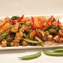 Recette NutriSimple Sauté légumes, clémentines et tofu