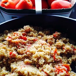 Recette NutriSimple Quinoa aux tomates, oignons et ail