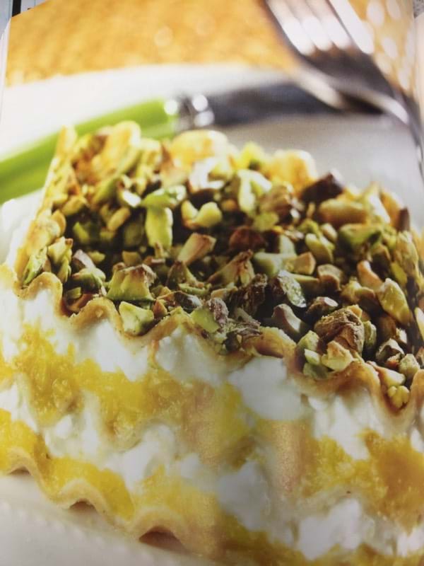 Recette NutriSimple Roasted squash lasagna with cottage and pistachio nuts