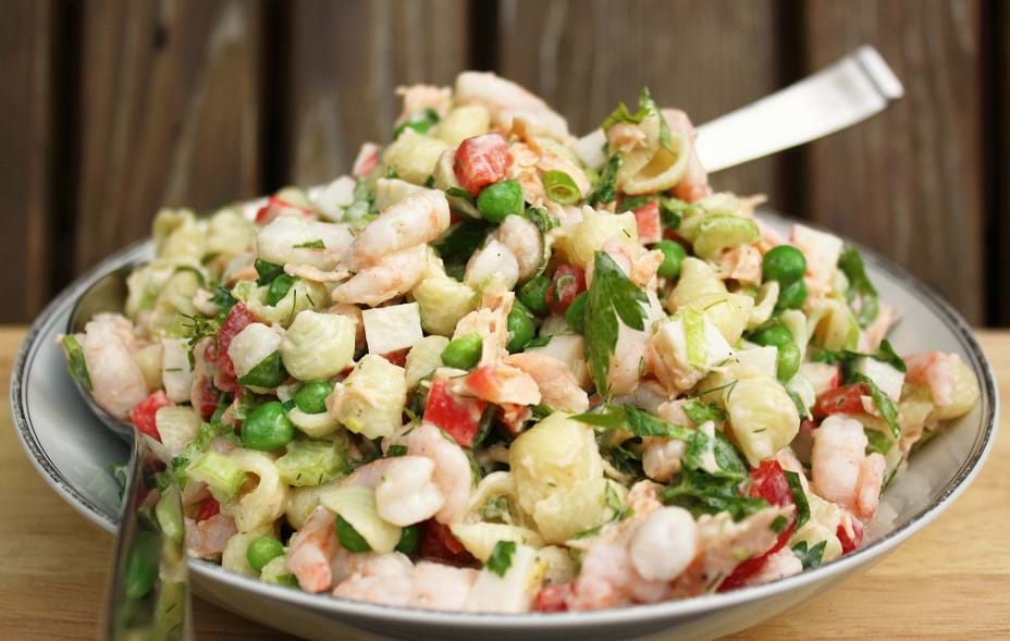 Recette NutriSimple salade de coquilles et crevettes nordiques