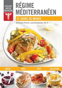 Couverture du Livre - Régime méditerranéen: 21 jours de menus