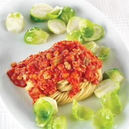 Recette NutriSimple Spaghettinis à la sauce aux lentilles