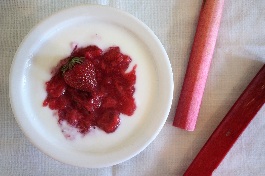 Recette NutriSimple Compote fraise-rhubarbe