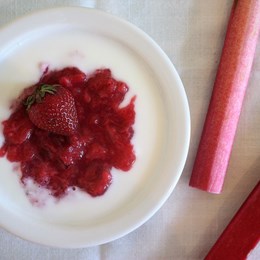 Recette NutriSimple Compote fraise-rhubarbe
