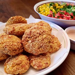 Recette NutriSimple Croquettes de pois chiches façon « chicken nuggets »