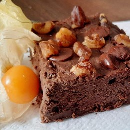 Recette NutriSimple Brownies aux haricots noirs et purée de dattes