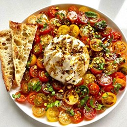 Recette NutriSimple Salade de tomates à la burrata