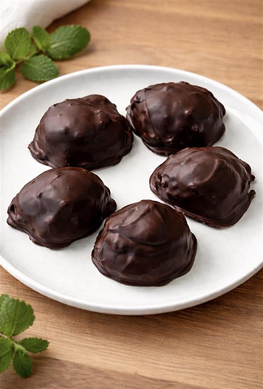 Bouchées sans cuisson dattes et arachides au chocolat noir