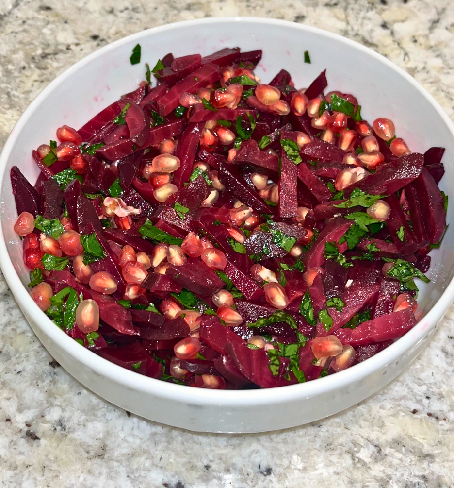 Recette NutriSimple Salade de betteraves, grenade & persil