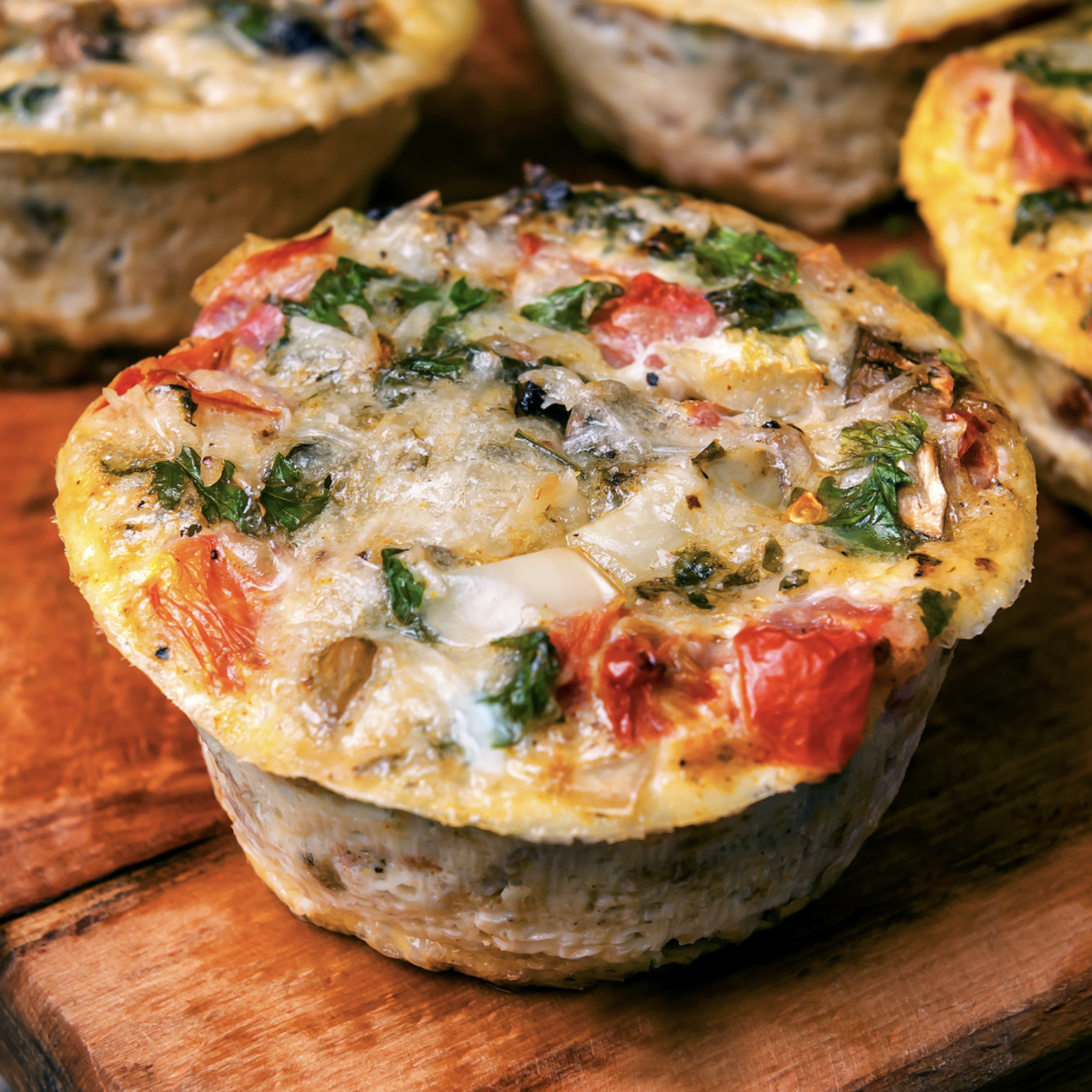 Muffins protéinés aux œufs et légumes