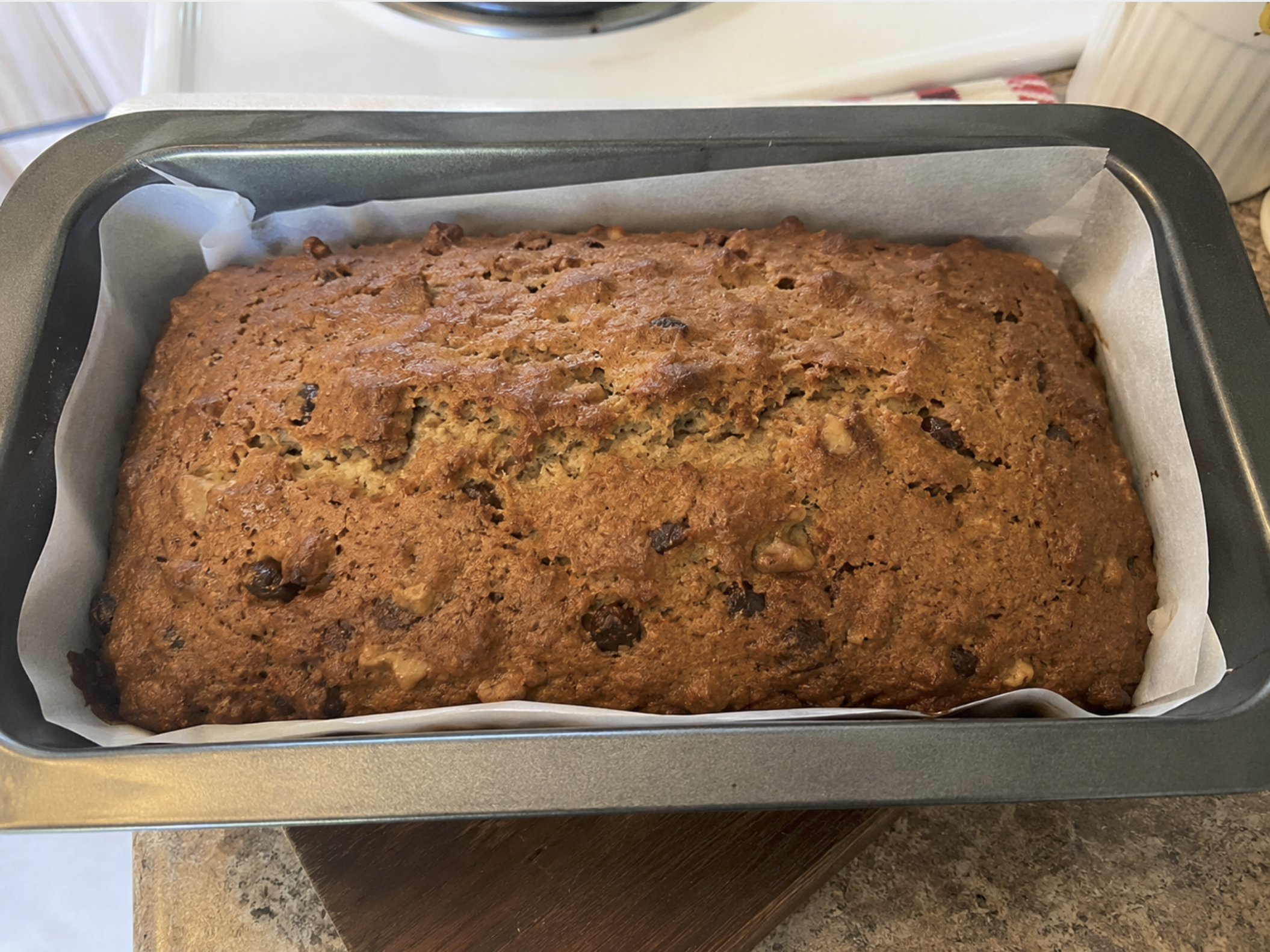 Pain aux bananes, noix et raisins secs façon NutriSimple