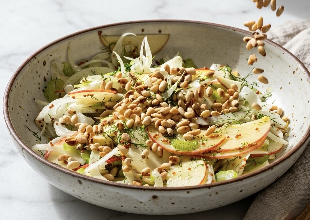 Salade croquante fenouil, pomme et céleri